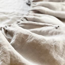 High-End Solid Color, 100% Linen Fitted Bed Sheet, Mattress Cover with Elastic Band, Bed Sheet, Supports Custom Size