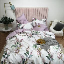 29Color 4/6Pcs Luxury Egyptian Cotton Bedding Set Queen King size Bright Flamingo Leaf Duvet Cover Bed sheet set Fitted sheet