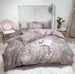29Color 4/6Pcs Luxury Egyptian Cotton Bedding Set Queen King size Bright Flamingo Leaf Duvet Cover Bed sheet set Fitted sheet