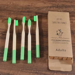 Bamboo Toothbrush 5Pack Adult Medium Bristles Eco Friendly Cepillo Dientes Bambu Oral Care Toothbrush Clareador De Dente Brushes