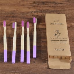Bamboo Toothbrush 5Pack Adult Medium Bristles Eco Friendly Cepillo Dientes Bambu Oral Care Toothbrush Clareador De Dente Brushes