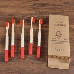 Bamboo Toothbrush 5Pack Adult Medium Bristles Eco Friendly Cepillo Dientes Bambu Oral Care Toothbrush Clareador De Dente Brushes