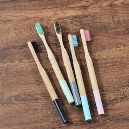 Bamboo Toothbrush 5Pack Adult Medium Bristles Eco Friendly Cepillo Dientes Bambu Oral Care Toothbrush Clareador De Dente Brushes