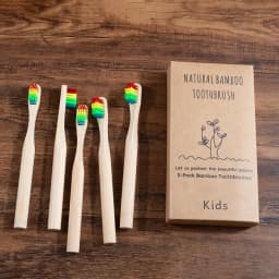 Bamboo Toothbrush 5Pack Adult Medium Bristles Eco Friendly Cepillo Dientes Bambu Oral Care Toothbrush Clareador De Dente Brushes