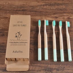 Bamboo Toothbrush 5Pack Adult Medium Bristles Eco Friendly Cepillo Dientes Bambu Oral Care Toothbrush Clareador De Dente Brushes