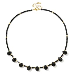 4mm Green Aventurine Beads Necklace Natural Stone Water Drop Charm Necklaces For Women Men Amethysts Tiger Eye Choker Jewelry