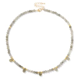 4mm Green Aventurine Beads Necklace Natural Stone Water Drop Charm Necklaces For Women Men Amethysts Tiger Eye Choker Jewelry
