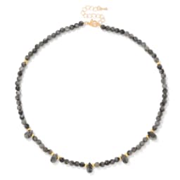 4mm Green Aventurine Beads Necklace Natural Stone Water Drop Charm Necklaces For Women Men Amethysts Tiger Eye Choker Jewelry