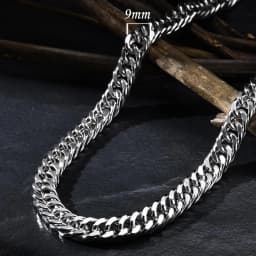 Vnox 3/5/7/9mm Thick Cuban Chain Necklaces for Men Women,Simple Miami Curb Links Collar,Waterproof Stainless Steel Unisex Chain