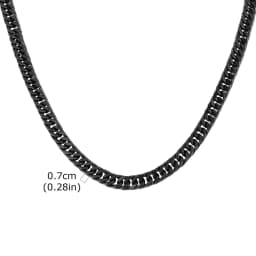 Vnox 3/5/7/9mm Thick Cuban Chain Necklaces for Men Women,Simple Miami Curb Links Collar,Waterproof Stainless Steel Unisex Chain