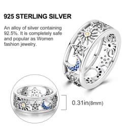 925 Sterling Silver Infinite Love Ring Original Luxury Design Zircon Finger Rings For Women High Quality Wedding Jewelry Gift