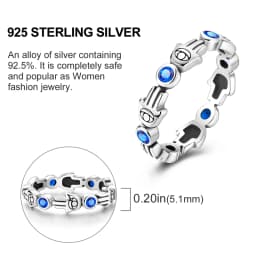 925 Sterling Silver Infinite Love Ring Original Luxury Design Zircon Finger Rings For Women High Quality Wedding Jewelry Gift