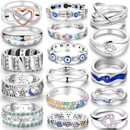 925 Sterling Silver Infinite Love Ring Original Luxury Design Zircon Finger Rings For Women High Quality Wedding Jewelry Gift