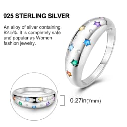 925 Sterling Silver Infinite Love Ring Original Luxury Design Zircon Finger Rings For Women High Quality Wedding Jewelry Gift