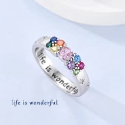 925 Sterling Silver Infinite Love Ring Original Luxury Design Zircon Finger Rings For Women High Quality Wedding Jewelry Gift