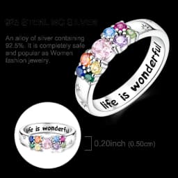 925 Sterling Silver Infinite Love Ring Original Luxury Design Zircon Finger Rings For Women High Quality Wedding Jewelry Gift