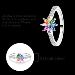 925 Sterling Silver Infinite Love Ring Original Luxury Design Zircon Finger Rings For Women High Quality Wedding Jewelry Gift