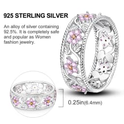 925 Sterling Silver Infinite Love Ring Original Luxury Design Zircon Finger Rings For Women High Quality Wedding Jewelry Gift