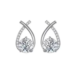 Korean Fashion Zircon Drop Earrings For Women Jewelry 2026 Trending New Luxury Women's Geometric Hoop Earrings Pendientes Gifts