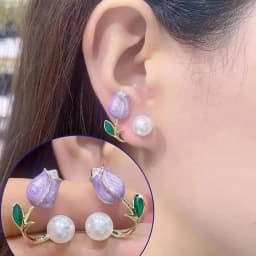 Korean Fashion Zircon Drop Earrings For Women Jewelry 2026 Trending New Luxury Women's Geometric Hoop Earrings Pendientes Gifts
