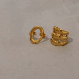 Stainless Steel Circle Hollow Opening Rings for Women Punk Multi Layer Wide Edge Metal Rings Christmas Jewelry Gift Wholesale