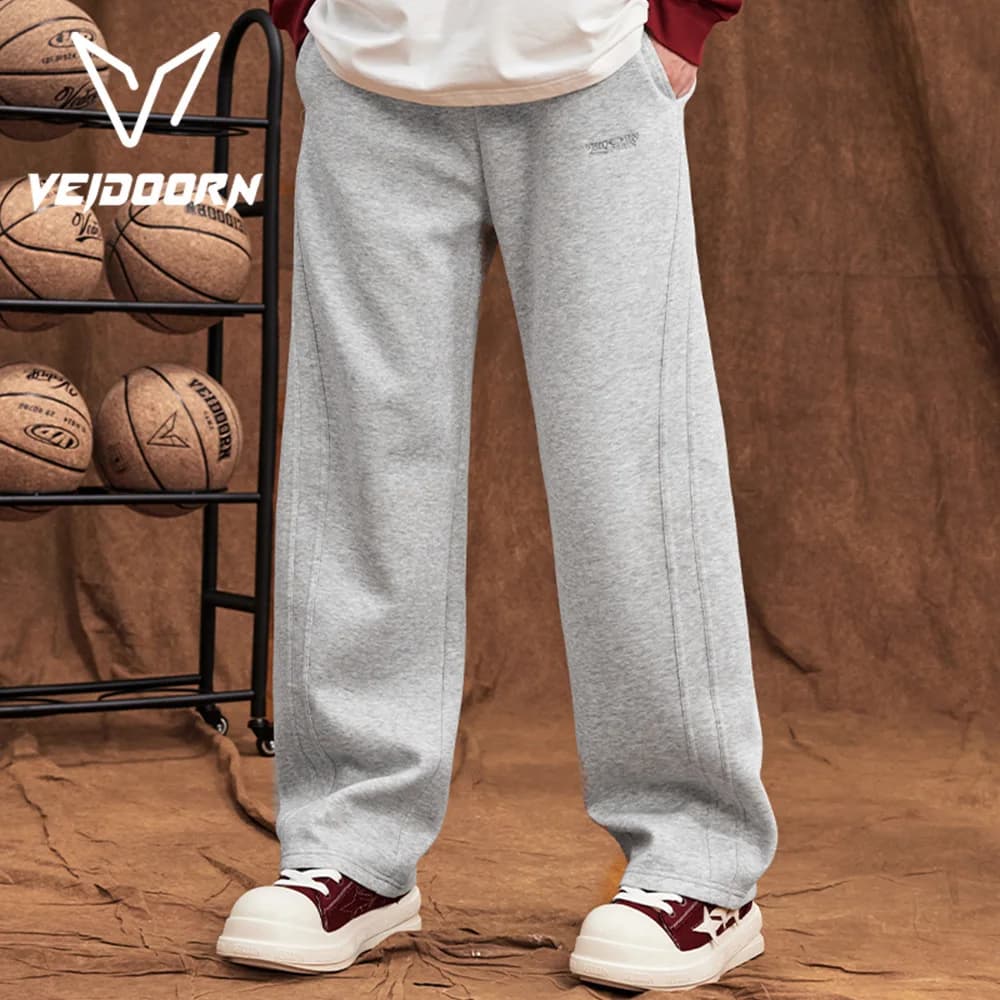 2025 Autumn Men's Training Joggers Loose Fit Sweatpants for Gym Running Casual Wear Straight Leg Tracksuit Pants with Pockets