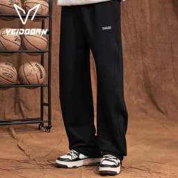 2025 Autumn Men's Training Joggers Loose Fit Sweatpants for Gym Running Casual Wear Straight Leg Tracksuit Pants with Pockets