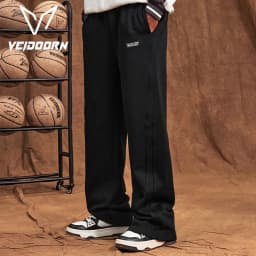 2025 Autumn Men's Training Joggers Loose Fit Sweatpants for Gym Running Casual Wear Straight Leg Tracksuit Pants with Pockets