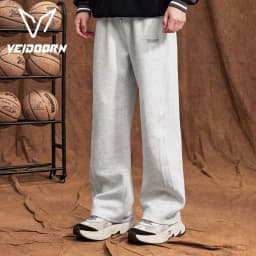 2025 Autumn Men's Training Joggers Loose Fit Sweatpants for Gym Running Casual Wear Straight Leg Tracksuit Pants with Pockets