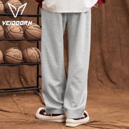 2025 Autumn Men's Training Joggers Loose Fit Sweatpants for Gym Running Casual Wear Straight Leg Tracksuit Pants with Pockets