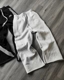 Y2k Gray Casual Pants Vintage Functional Tactical Men's Women's Premium Jogging Wide Leg Pants Drawstring Streetwear Sweatpants