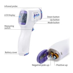 Medical Household Infrared Fever Thermometer Digital Baby Adult Non-contact Laser Body Temperature Ear Thermometer/Oximeter