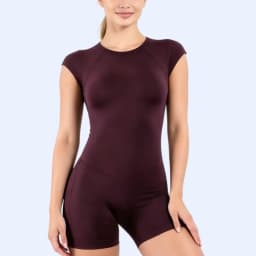 NCOYOE Short Sleeve One Piece Seamless Backless Yoga Workout Sports Clothes Women Gym Slim Fit Running Fitness Bodysuit