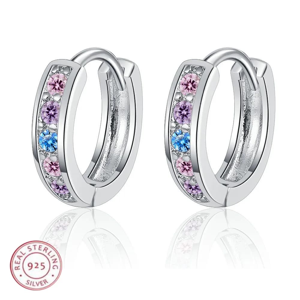 New 925 Sterling Silver Earrings Multiple Zircon for Women's Wedding Engagement Fine Fashion Jewelry Accessories Party Gift