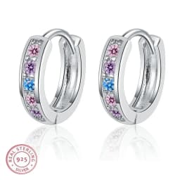 New 925 Sterling Silver Earrings Multiple Zircon for Women's Wedding Engagement Fine Fashion Jewelry Accessories Party Gift
