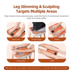 3D Smart Rechargeable Foot Massage Pad EMS Remote 6 Modes 15 Levels Electric Foot Massager Improves Blood Circulation Relax Muscles Slim Legs