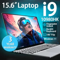 Intel Core I9 10980HK Laptop Windows 11 15.6 inch 16GB RAM 1TB SSD Gaming Laptops Portable Computer Backlit Keyboard Pc Office