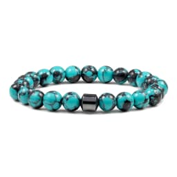 8mm Charm Healing Natural Stone Bracelets Men Women Turquoise Malachite Agate Lapis Jasper Quartz Tiger Eye Lovers Gift Jewelry