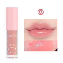 Fashion Beauty Watery Lip Glaze Moisten Shine Glitter Lip Plumper Moisturizing Liquid Lipstick Female Makeup Lip Stain Tint