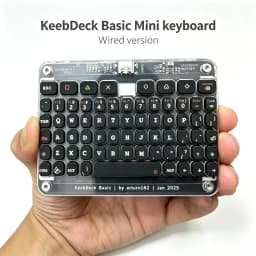 Keebdeck Basic Wired Mini Keyboard Stm32f042 Chip+p5032ktr Backlight Usb Diy Silicone Keyboard