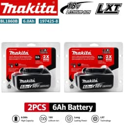 100% Original Makita 18V 6.0Ah Rechargeable Battery For Makita BL1830 BL1830B BL1840 BL1840B BL1850 BL1850B Power Tools Battery