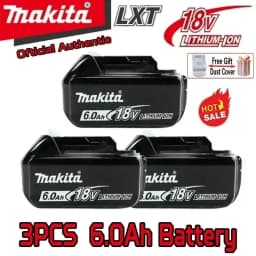 100% Original Makita 9Ah6Ah/5Ah for Makita 18V tool Battery Replacement Lithium Battery+charger+electric drill