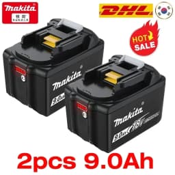 100% Original Makita 9Ah6Ah/5Ah for Makita 18V tool Battery Replacement Lithium Battery+charger+electric drill
