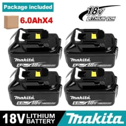 100% Original Makita 9Ah6Ah/5Ah for Makita 18V tool Battery Replacement Lithium Battery+charger+electric drill