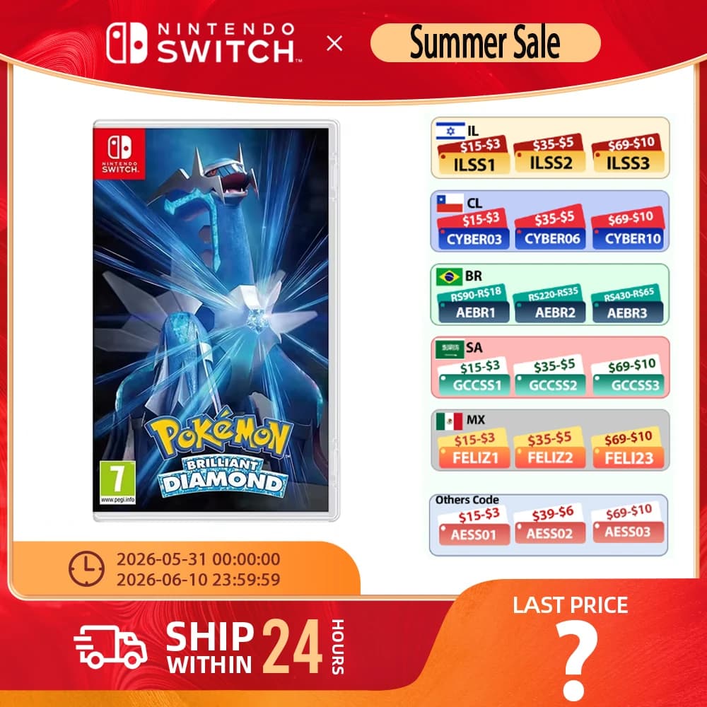 Pokemon Brilliant Diamond Nintendo Switch Physical Game Card Deals 100% Official Original RPG Genre for Switch OLED Lite