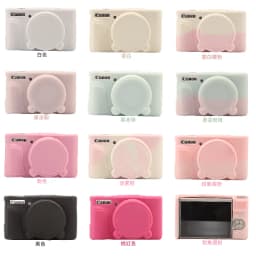 For SX740 HS Digital Camera Case Silicone Cover For Canon G7X Mark II III G7X2 G7X3 SX730 SX740HS Soft Protector Bag