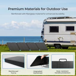 Renogy Solar Panels, 300W Portable Lightweight Solar Suitcase, N-Type 25% High Efficiency Foldable Solar Panel