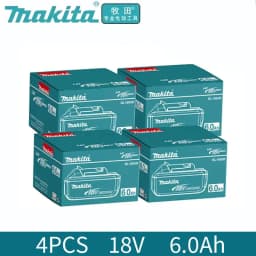 Makita 18V Tool Battery, 18650 Rechargeable Cells, Compatible with Makita 18V Power Tools, Delivers Long‑Lasting Runtime