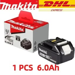 100% Makita 6.0 Ah Battery 18V LXT Lithium Ion BL1860 with LED Indicator Battery 18V Electric Tool Battery Original