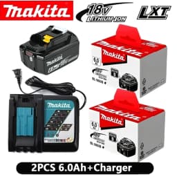 100% Makita 6.0 Ah Battery 18V LXT Lithium Ion BL1860 with LED Indicator Battery 18V Electric Tool Battery Original